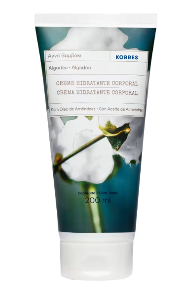 Korres Algodão Creme Hidratante Deo Corporal 200ml
