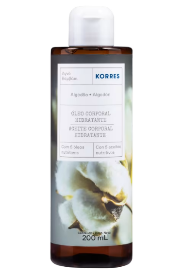 Korres- Óleo Corporal Hidratante Algodão 200ml