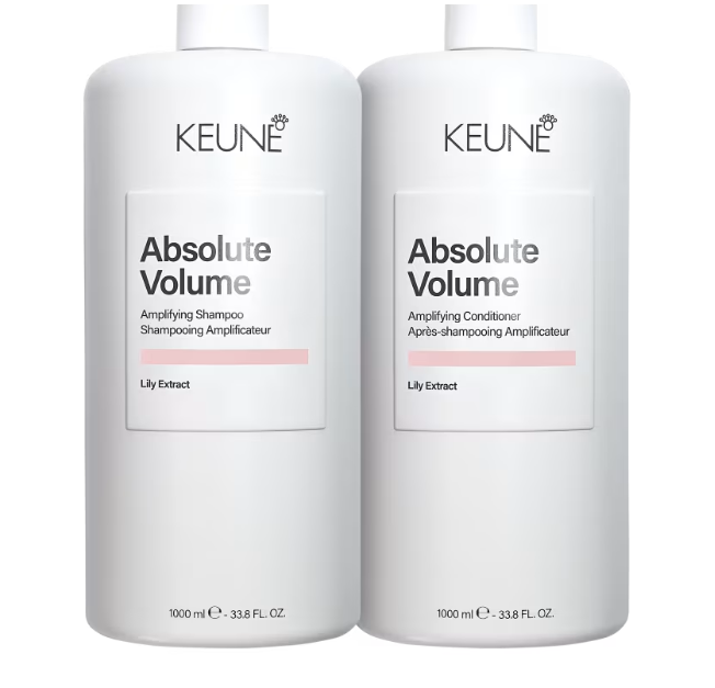 Keune Absolute Volume Duo Salon Shampoo 1L + Condicionador 1L