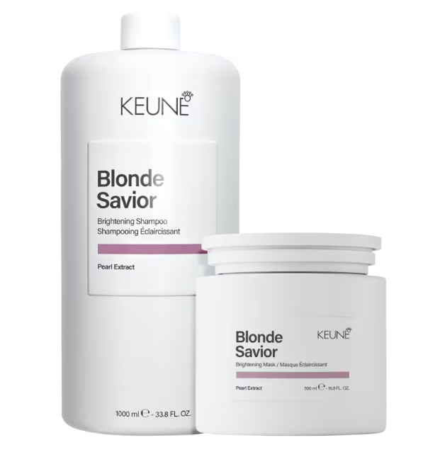 Keune Blonde Savior Shampoo Super Duo Shampoo 1L + Máscara 500ml