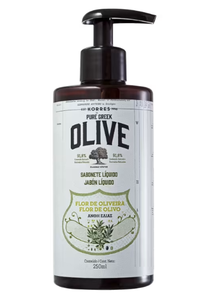 Korres Óleo De Oliva E Flor Sabonete Liquido 250ml