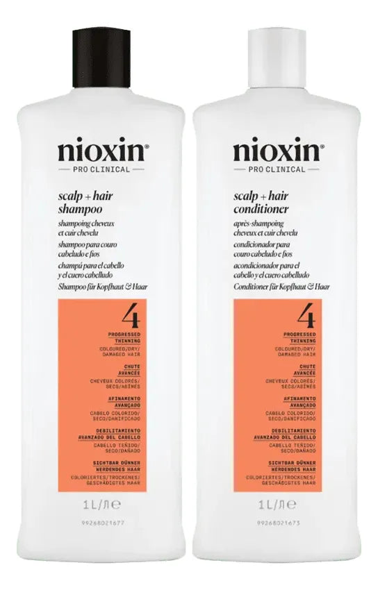Nioxin Sistema 4 Cleanser - Kit Sh 1000ml + Cond 1000ml