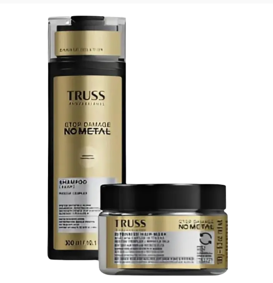 Kit Truss Stop Damage No Metal Shampoo 300ml + Máscara 180g