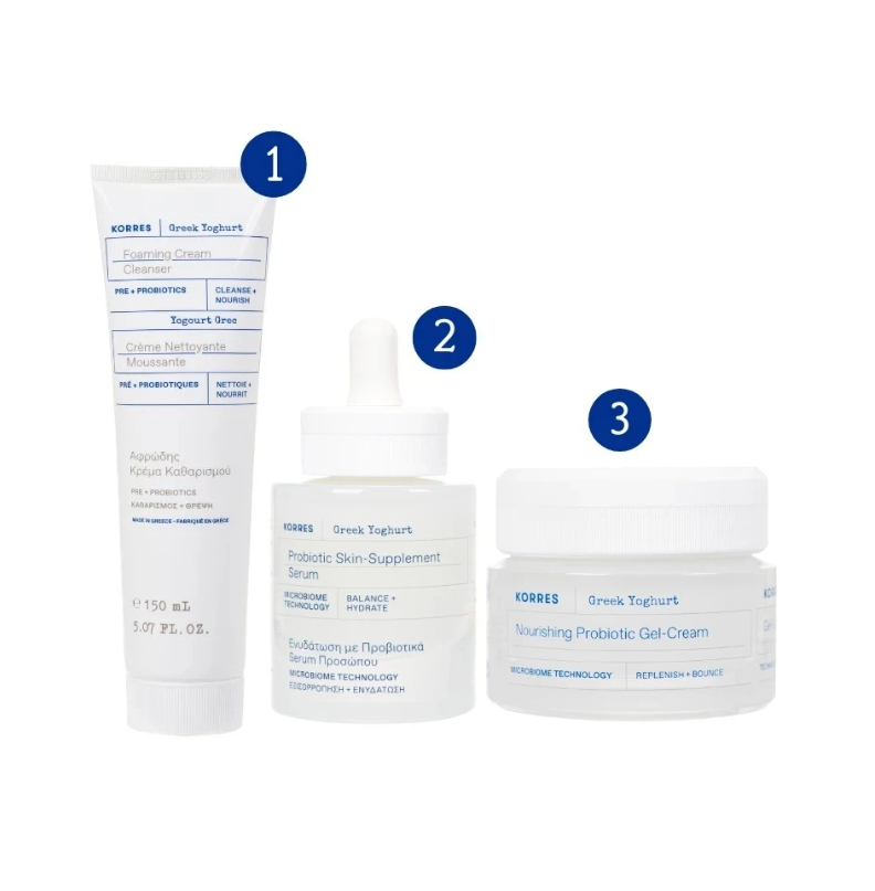 Korres  Greek Yogurt - Ritual De Revitalização (3 Produtos)