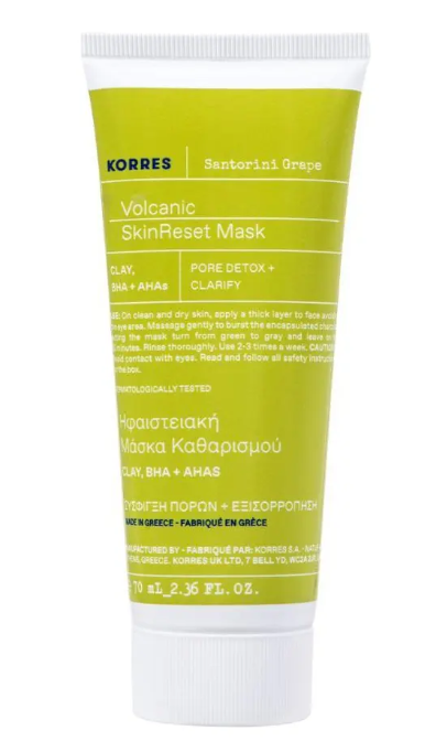Korres Santorini Grape Máscara De Extratos Vulcanicos 70ml