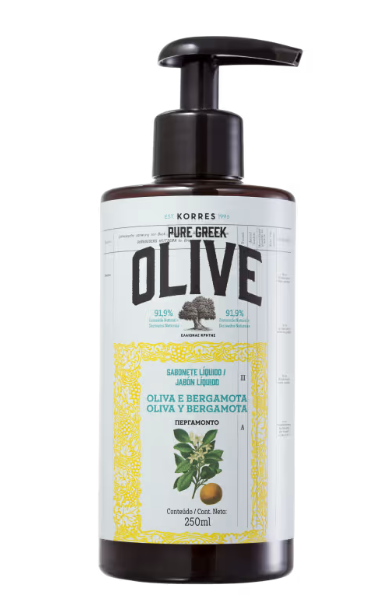 Korres Oliva E Bergamota Sabonete Líquido - 250ml