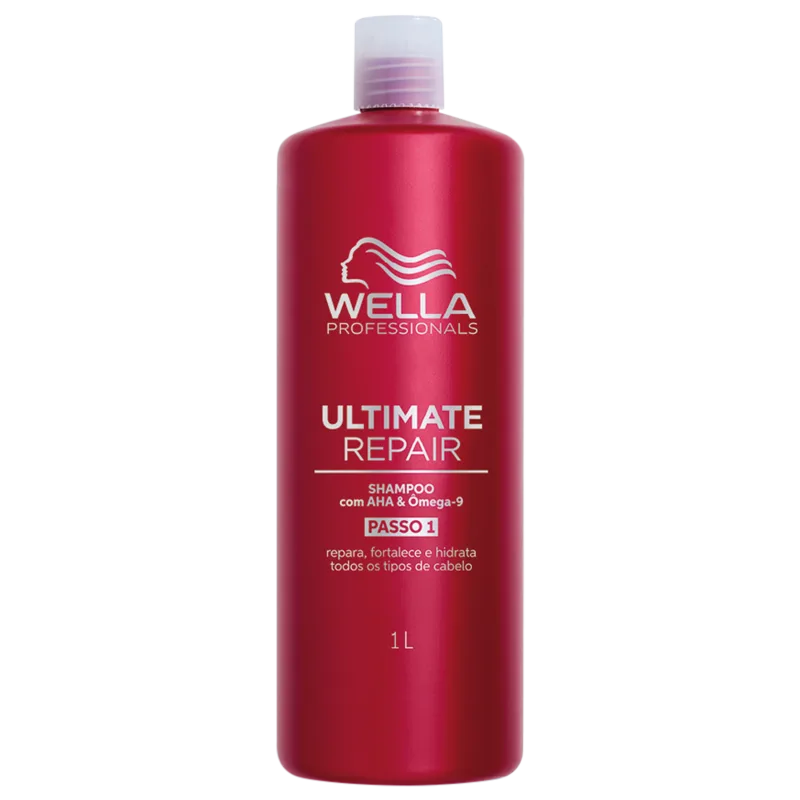 Wella Professionals Ultimate Repair Shampoo 1L + Condicionador 1L + Máscara 500ml