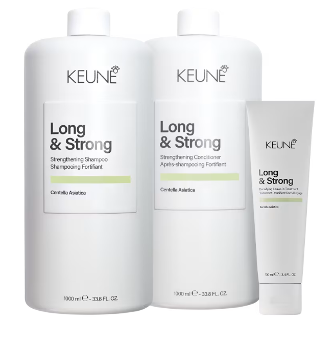 Keune Long & Strong Trio Salão - Sh + Cond + Leave In 100ml