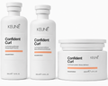 Keune Confident Curl Tratamento Trio Shampoo 300ml + Condicionador 250ml + Máscara 250ml