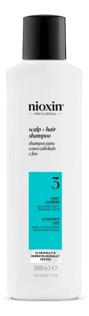 Nioxin 3 Hair System Cleanser - Kit Sh 300ml + Cond 300ml