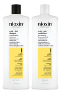 Nioxin Hair System 1 Cleanser - Kit Sh 1000ml + Cond 1000ml