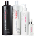 Sebastian Professional Penetraitt Tratamento Intenso Shampoo 1L + Condicionador 1L + Máscara 500ml + Sérum 95ml