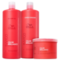 Wella Professionals Invigo Color Brilliance Kit Shampoo 1L + Condicionador 1L + Máscara 500ml