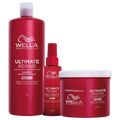 Kit Wella Professionals Ultimate Repair Shampoo 1L + Condicionador 500g + Leave-in 95ml